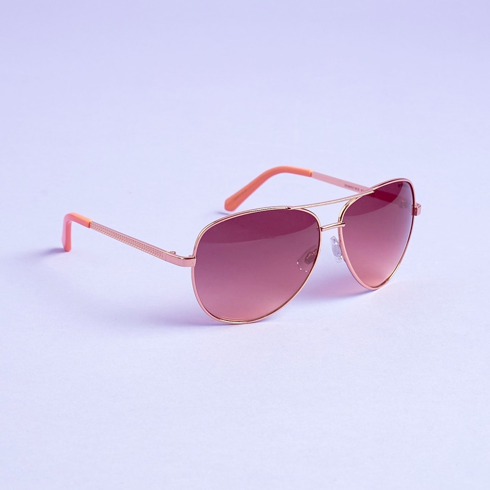 Liz Claiborne Sunglasses Coral Pink Gold New